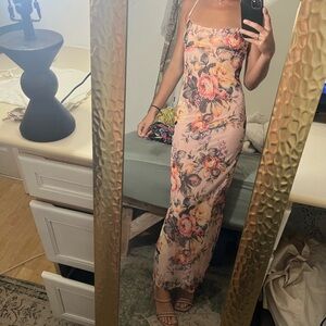 Mahina Floral Multicolor Maxi Dress